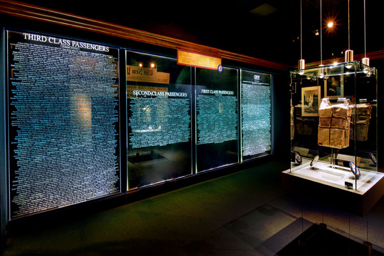 Titanic Museum Attraction memorial room