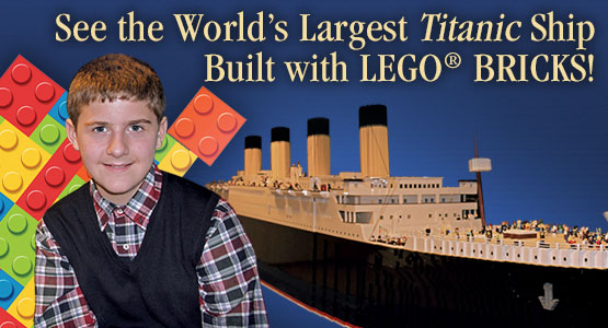 See the World’s Largest Titanic Ship Built with LEGO® BRICKS!