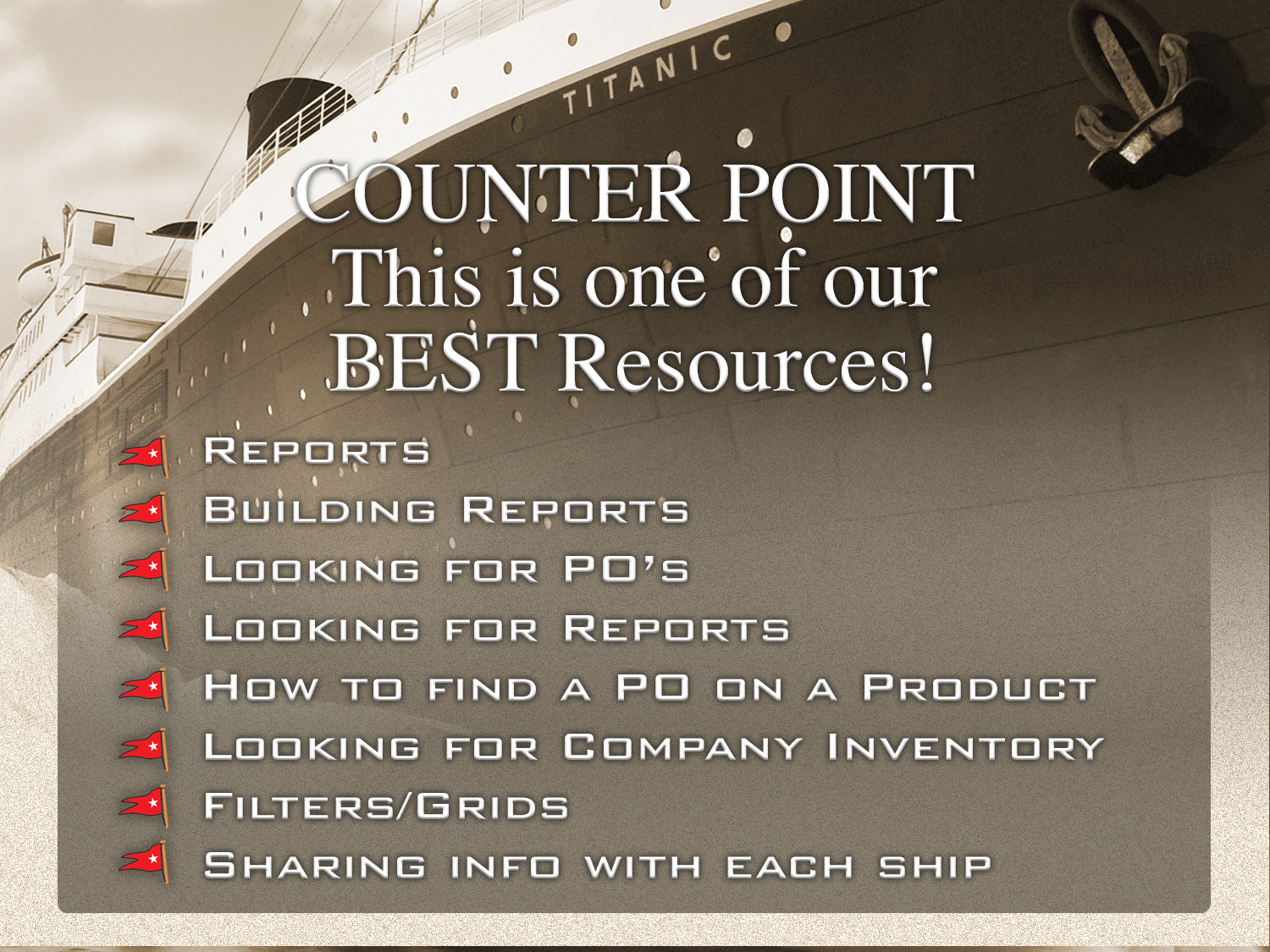 Titanic Retail Powerpoint Comp